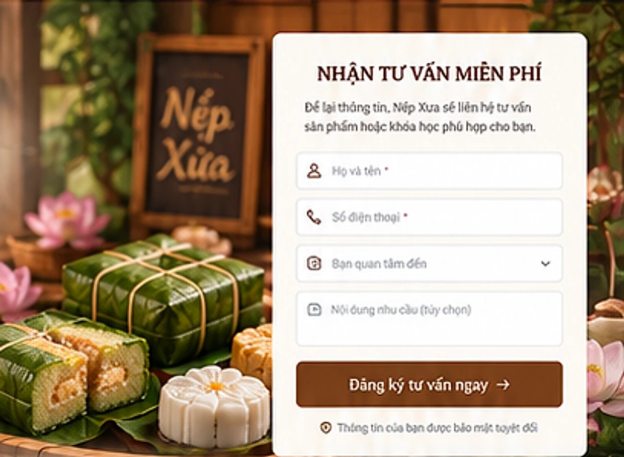 Bánh chưng, bánh tét, bánh dày Nếp Xưa bày trên mâm tre